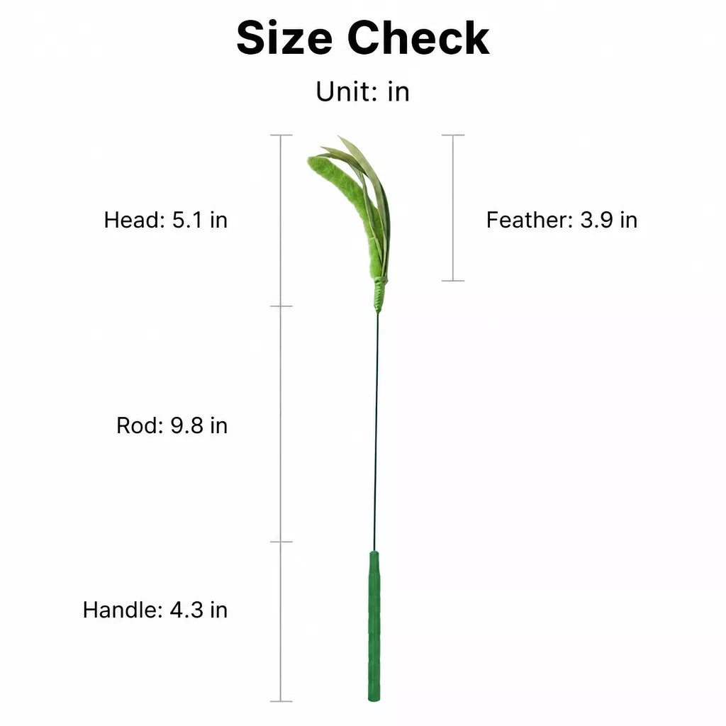 Foxtail Cat Teaser Wand Toy