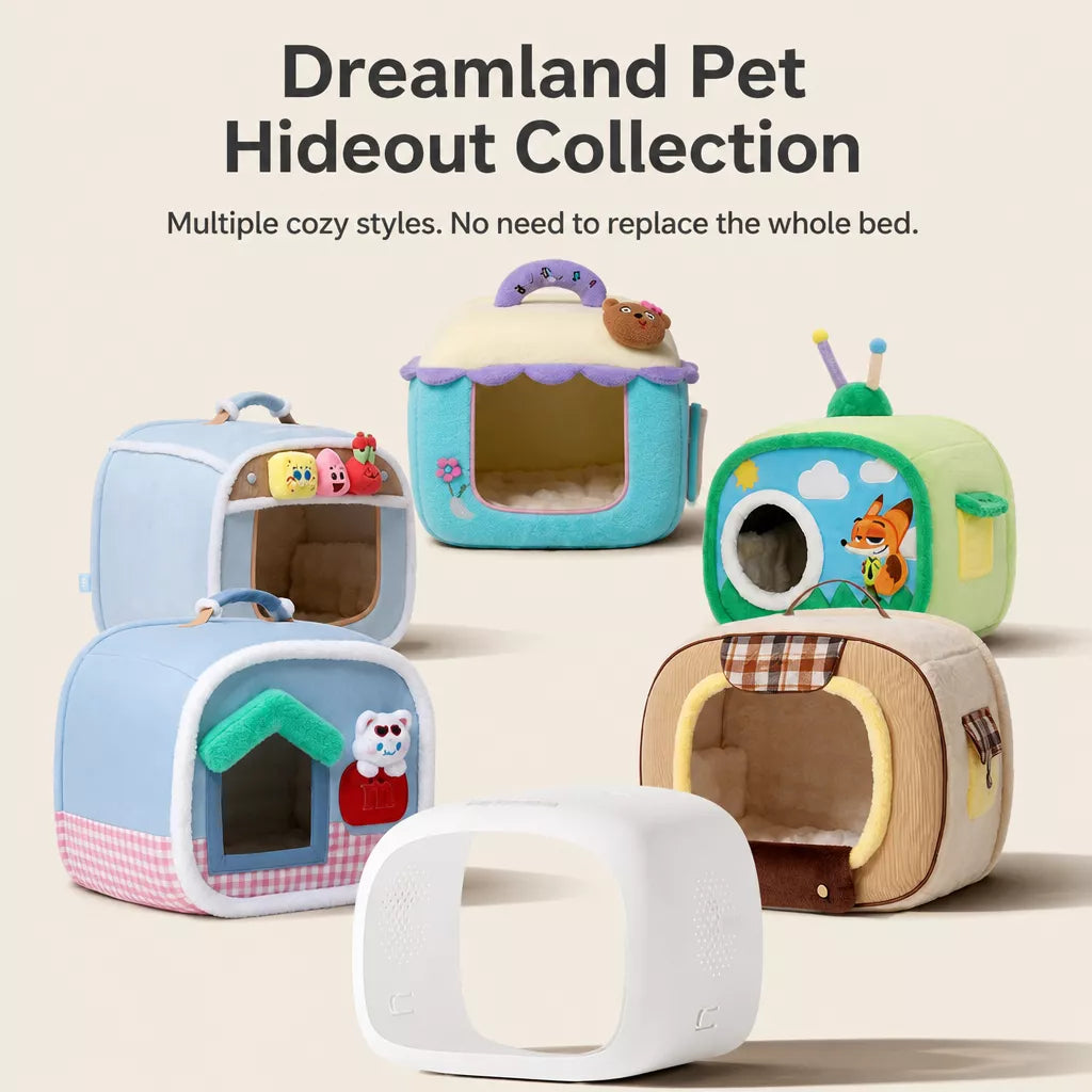 Pet Bed with Removable Washable Cover for Cats and Dogs