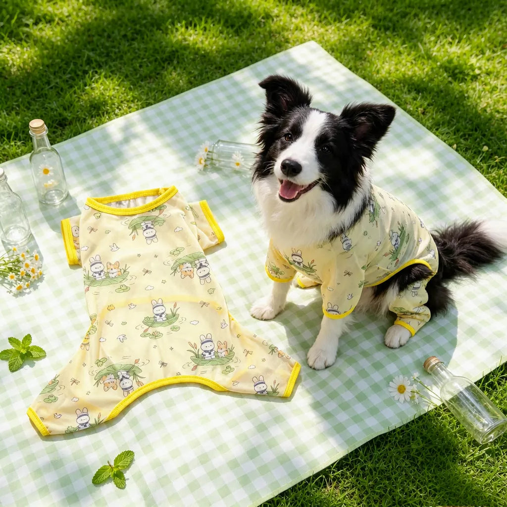 Lightweight Four-Leg Dog Shirt for Summer
