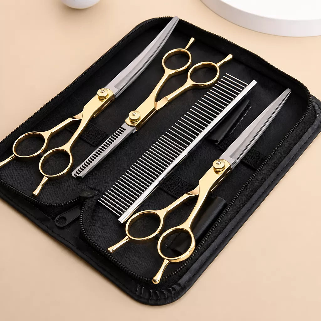 Stainless Steel Dog Grooming Shears for Hair Trimming