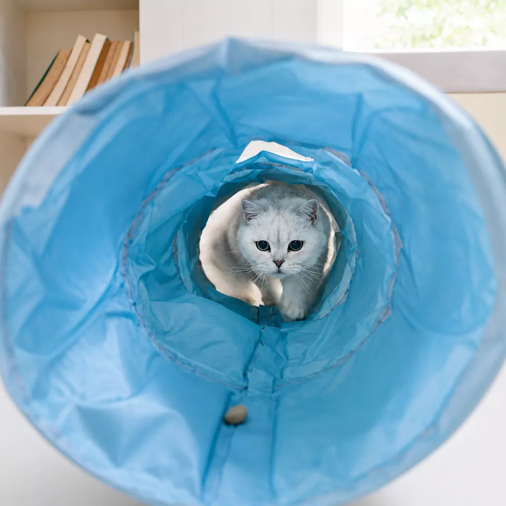 Plaid Pet Tunnel Bed