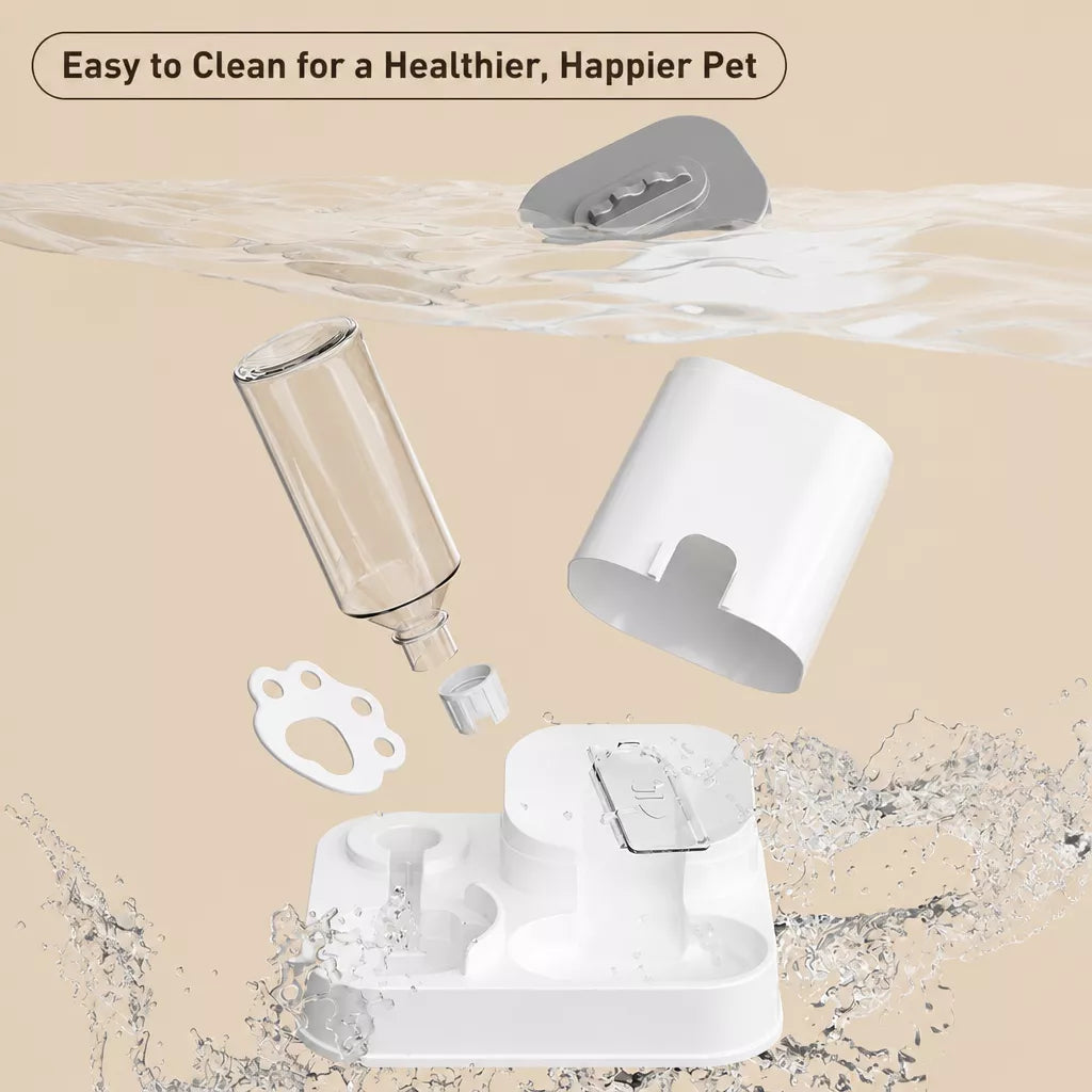 Automatic Pet Feeder and Water Bowl for Cats & Dogs