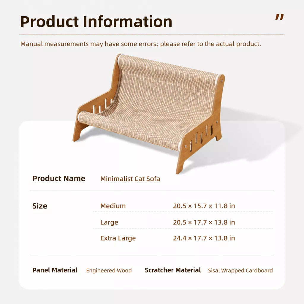 Two-in-One Sisal Cat Scratcher Lounger Bed