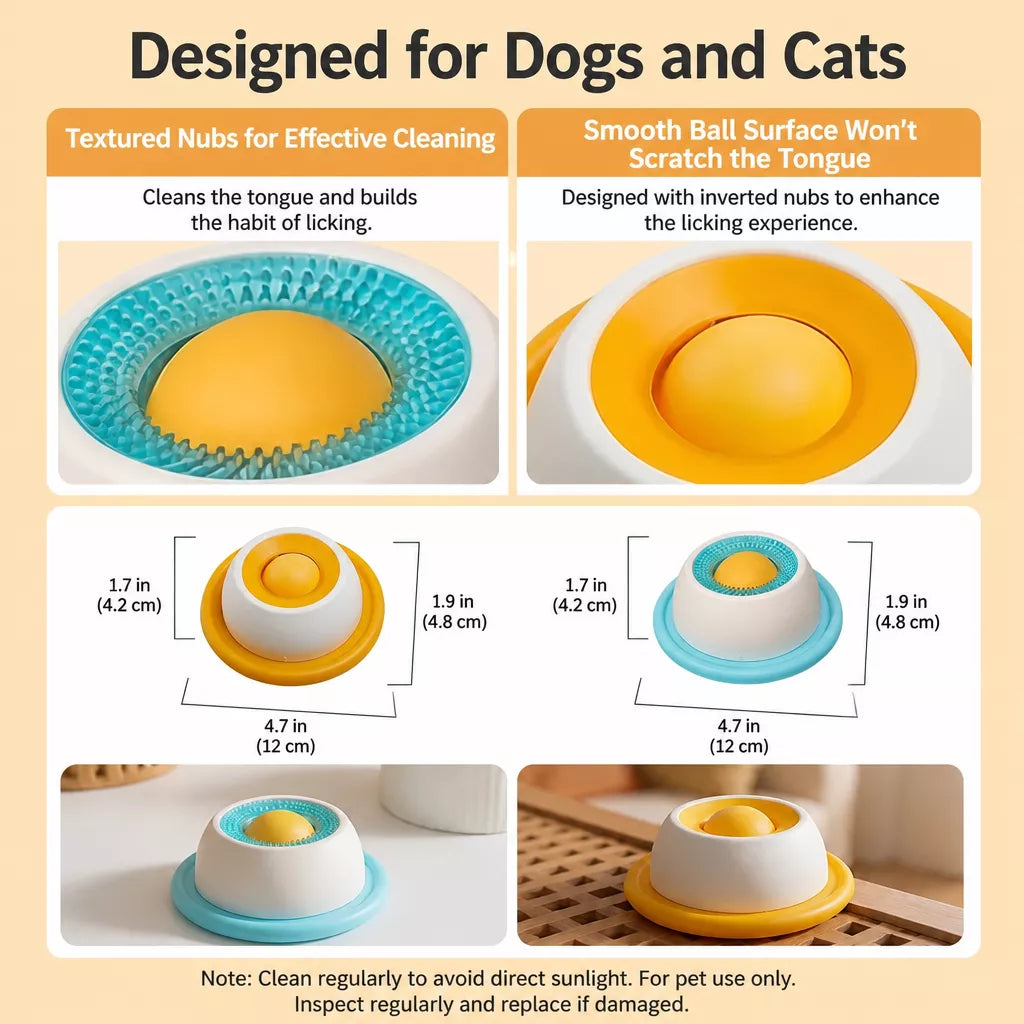 Interactive Treat-Dispensing Slow Feeder Toy for Dogs & Cats