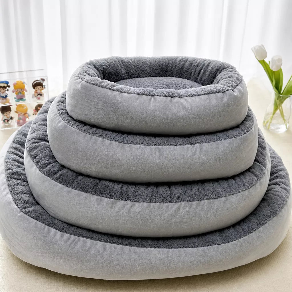 All-Season Dog & Cat Bed with Removable, Washable Cover