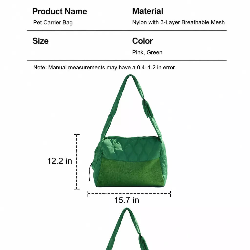 Double-Sided Mesh Pet Carrier Bag