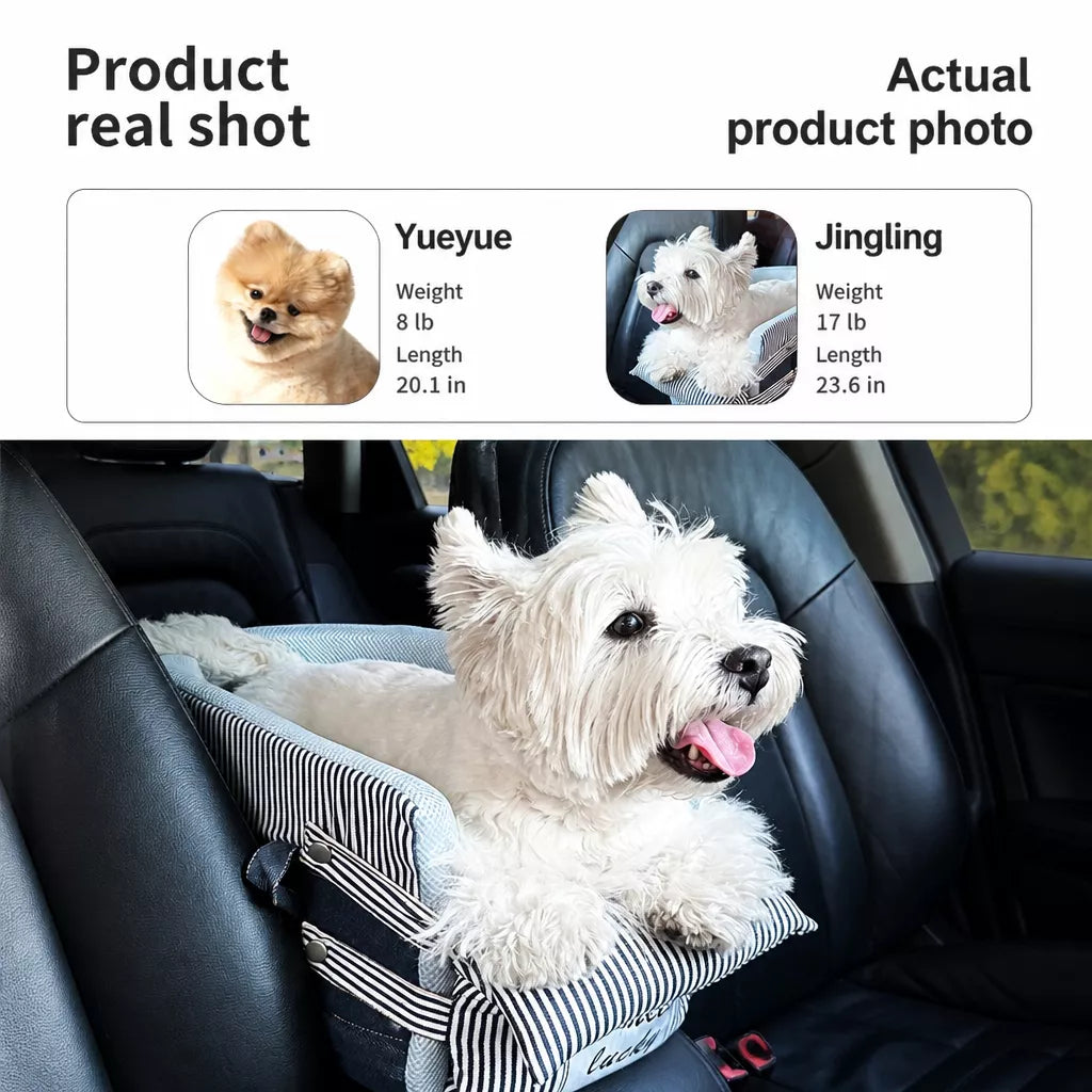Small Pet Car Seat Bed for Dogs and Cats