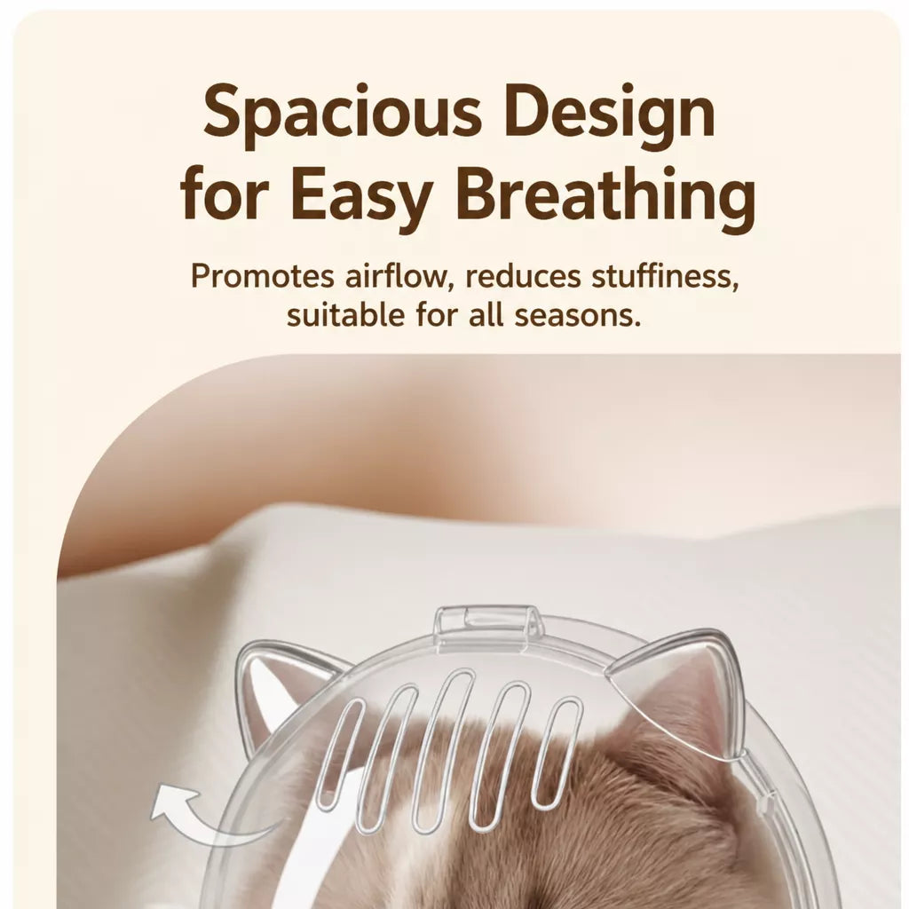 Clear Plastic Cat Elizabethan Collar