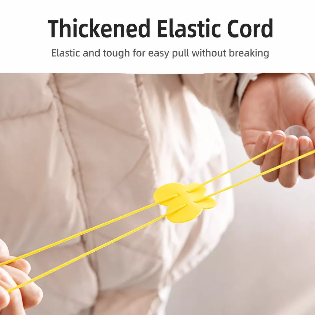 Door-Hanging Feather Cat Teaser Toy with Elastic Cord