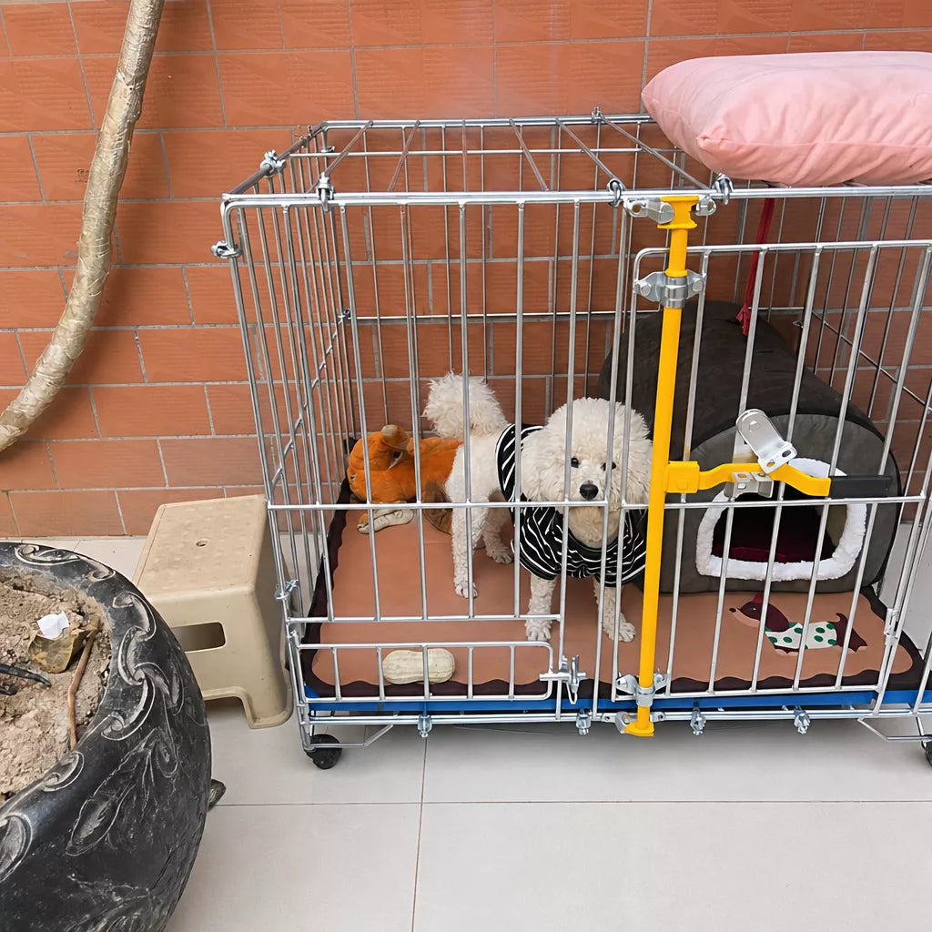 Steel Dog Kennel with Galvanized Finish for Indoor/Outdoor Use