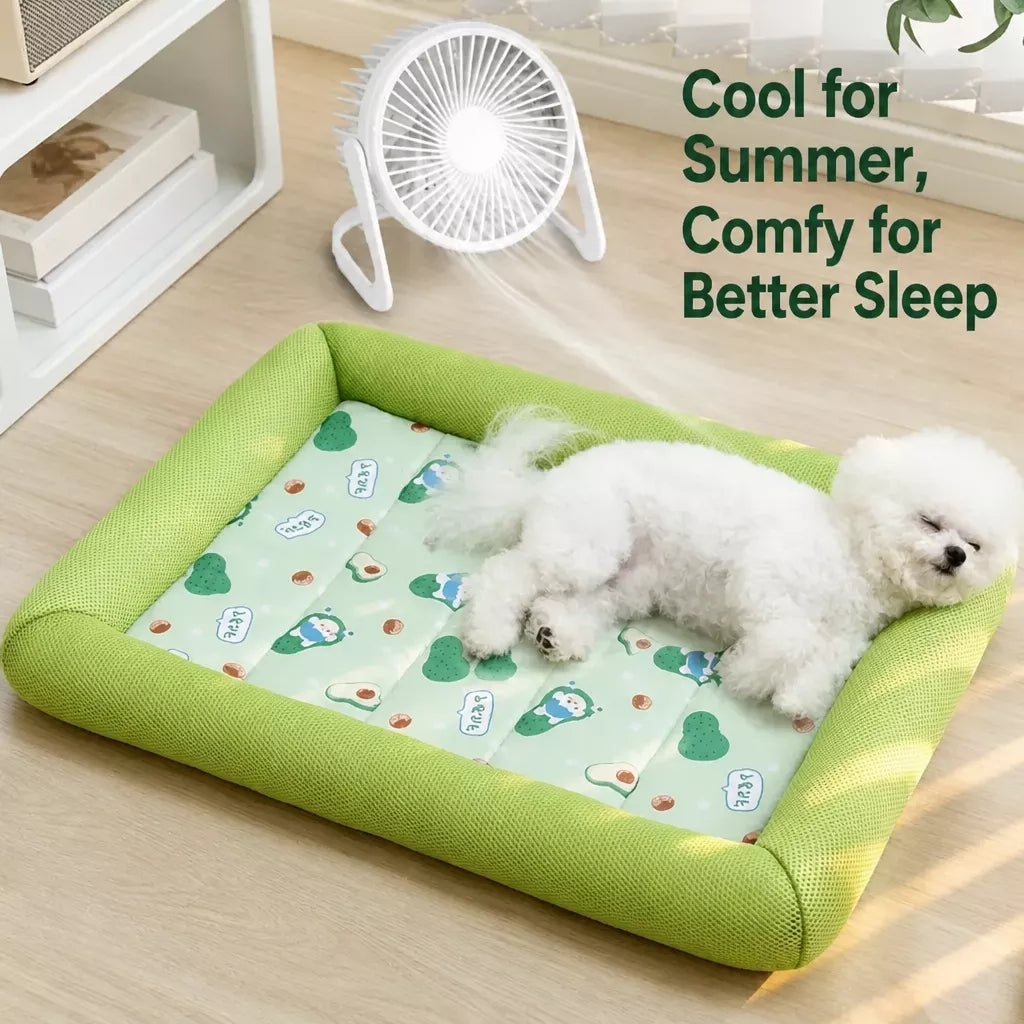 Removable Washable Fabric Dog Bed for Year-Round Use