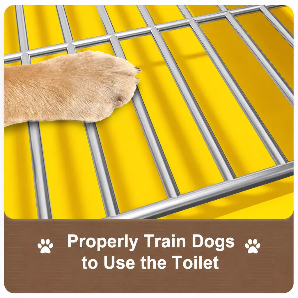 Dog Potty Training Tray with Grate for Small to Large Dogs