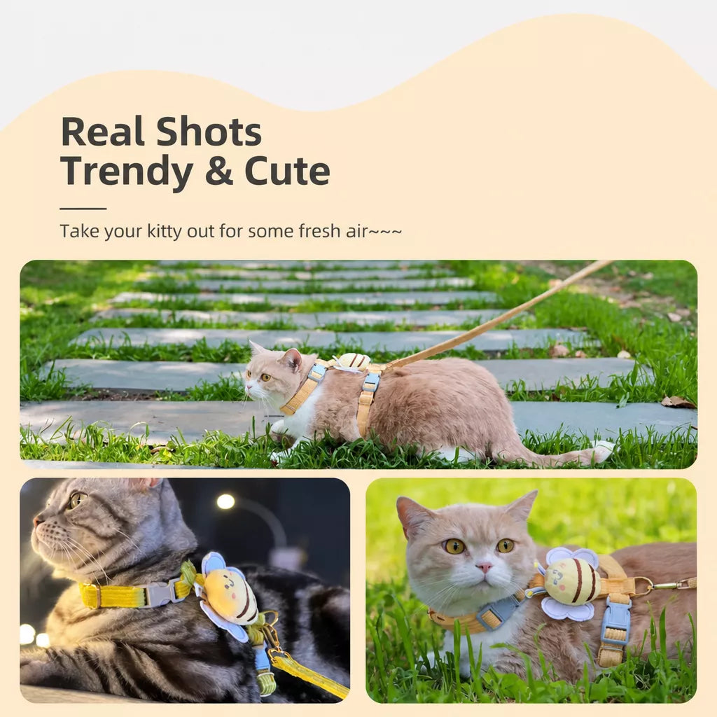 Nylon Cat Harness with Leash