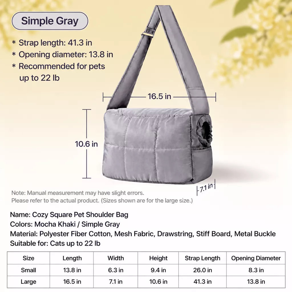 Portable Sling Carrier for Cats and Small Dogs