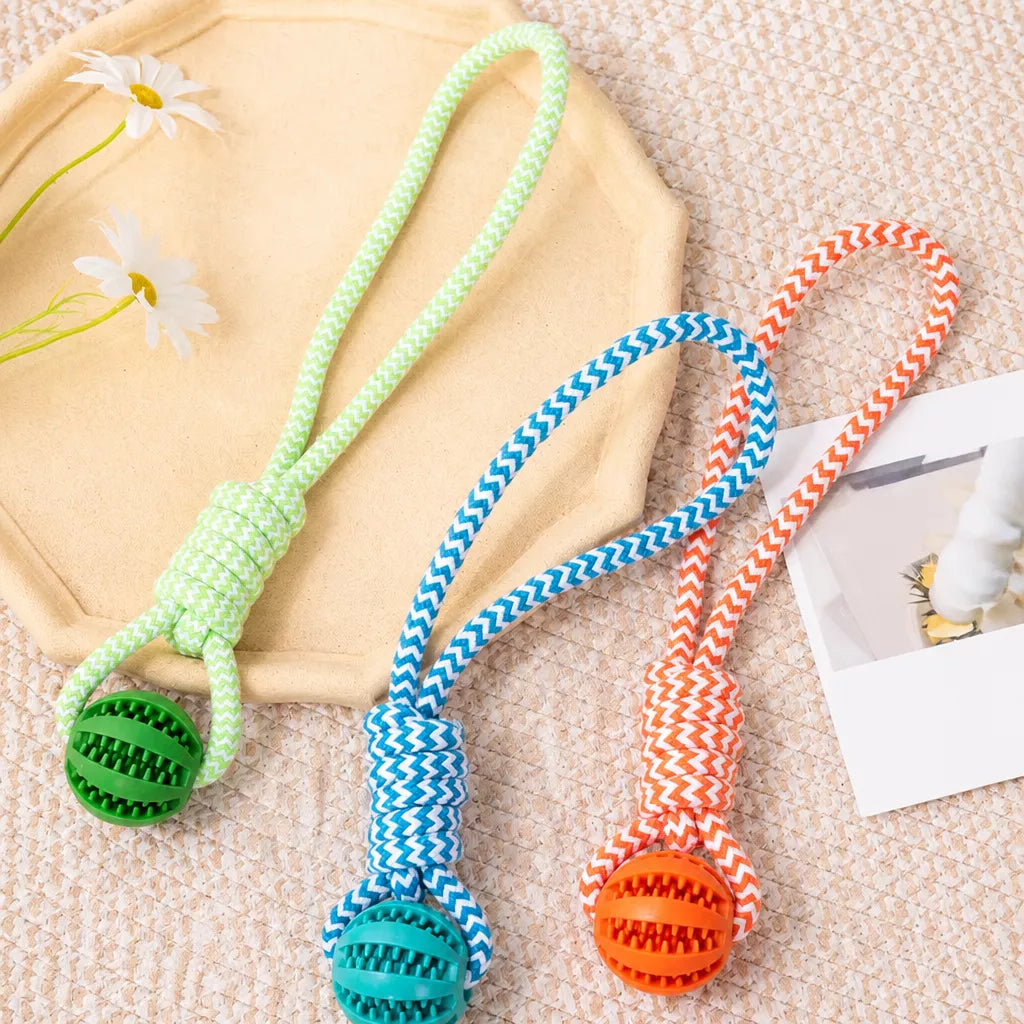 Knotted Rope Dog Toy for Tug, Fetch & Chew Play