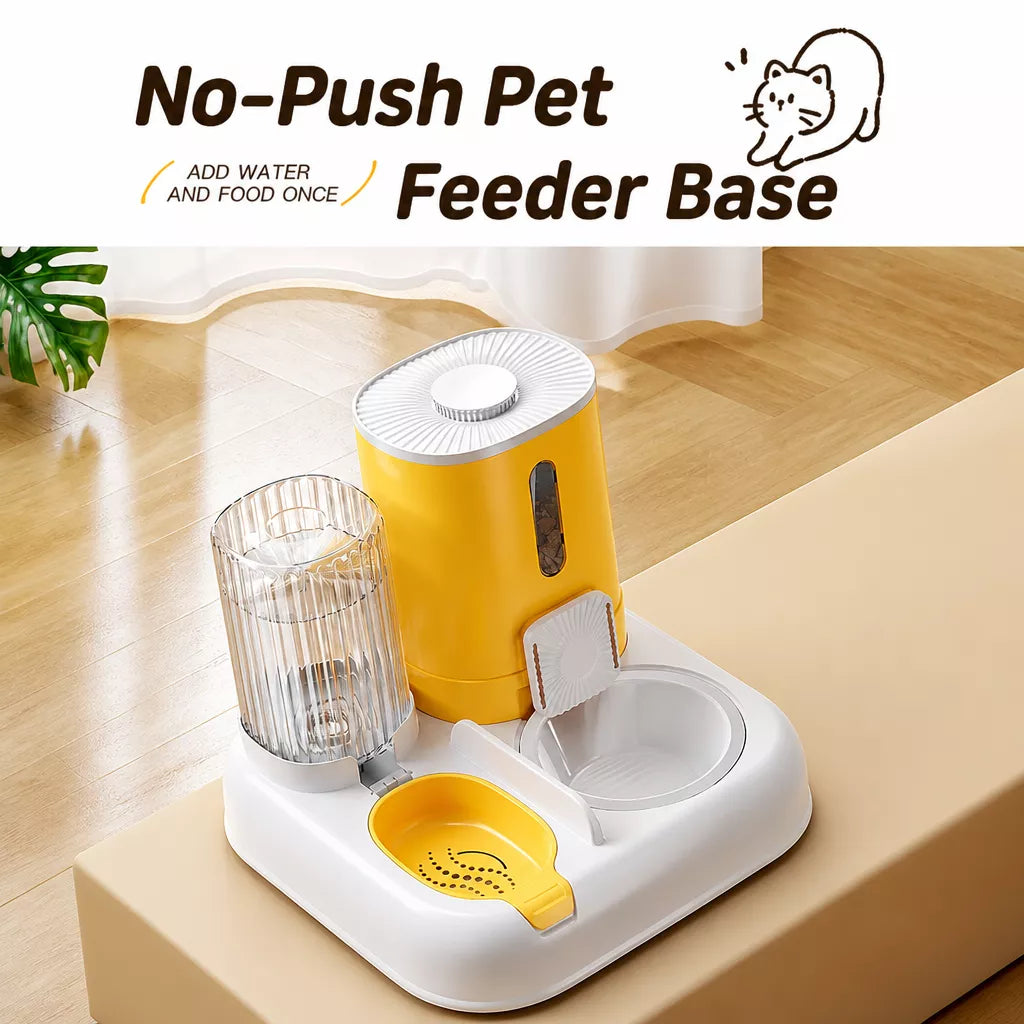 Automatic Pet Feeder with Dual Bowls for Cats & Dogs