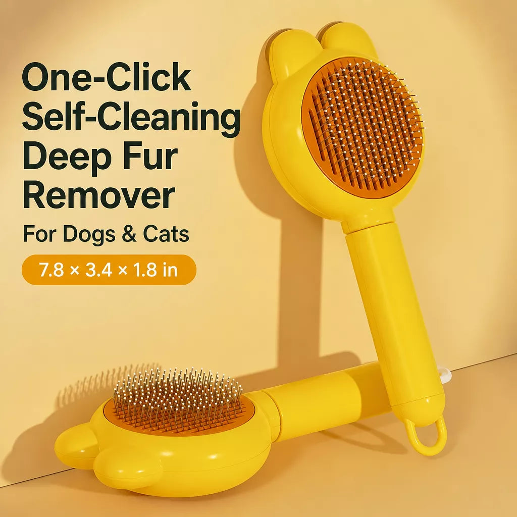 Cat & Dog Pin Brush for Loose Fur