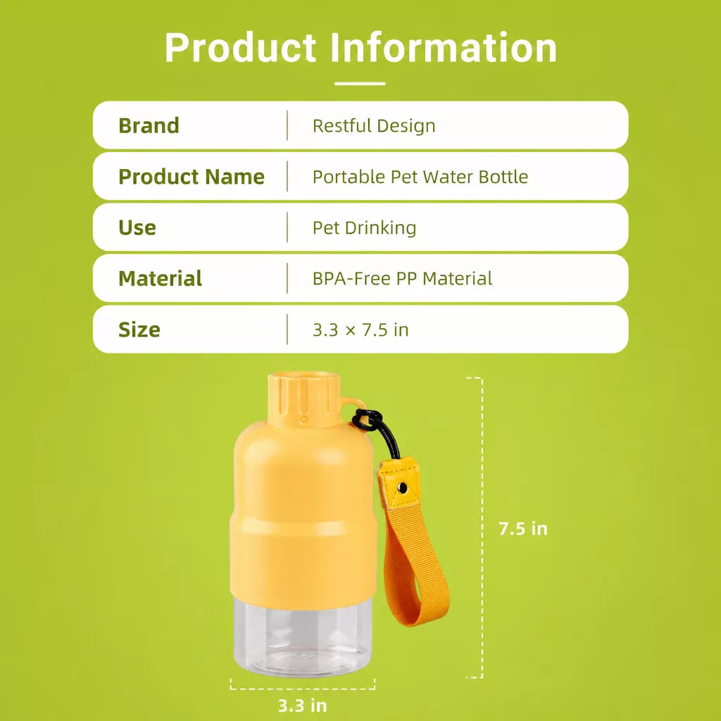 Portable Dog Water Bottle