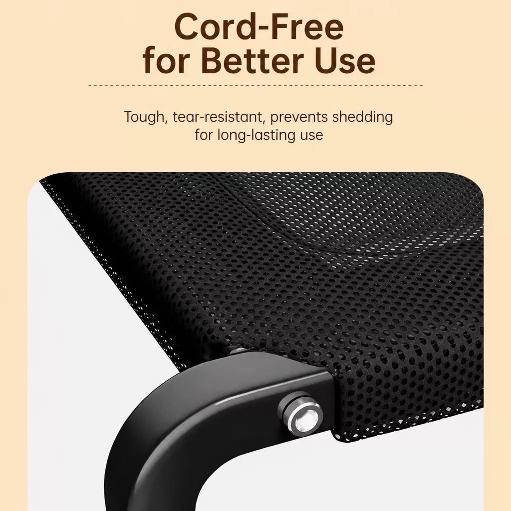 Elevated Pet Cot Bed with Removable Washable Nylon Cover