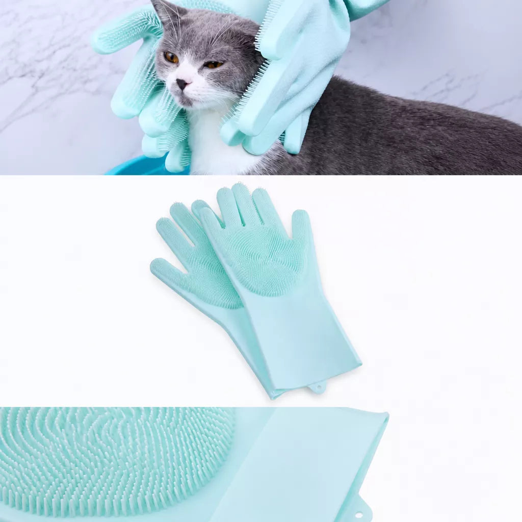 Pet Bathing and Grooming Gloves