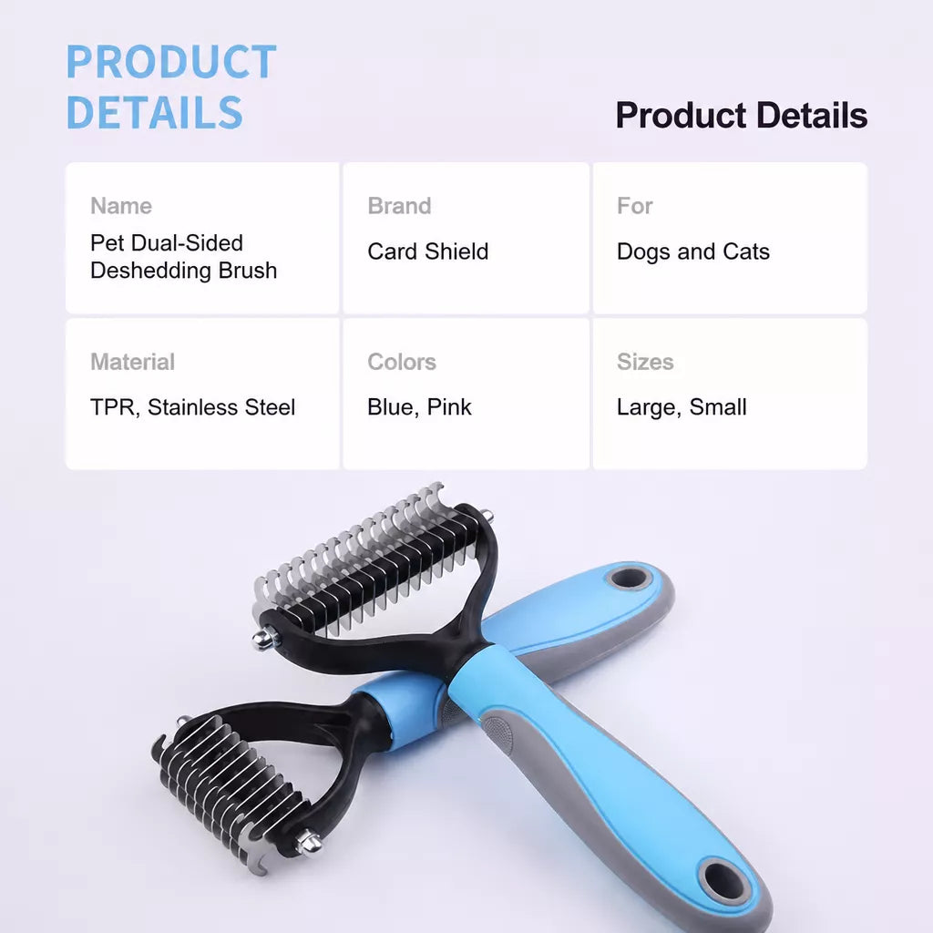 Double-Sided Pet Detangling & Thinning Comb