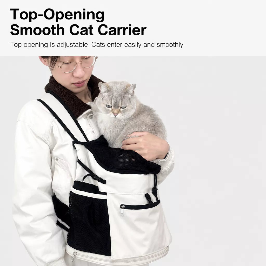 Mesh Backpack Pet Carrier for Small Cats and Dogs