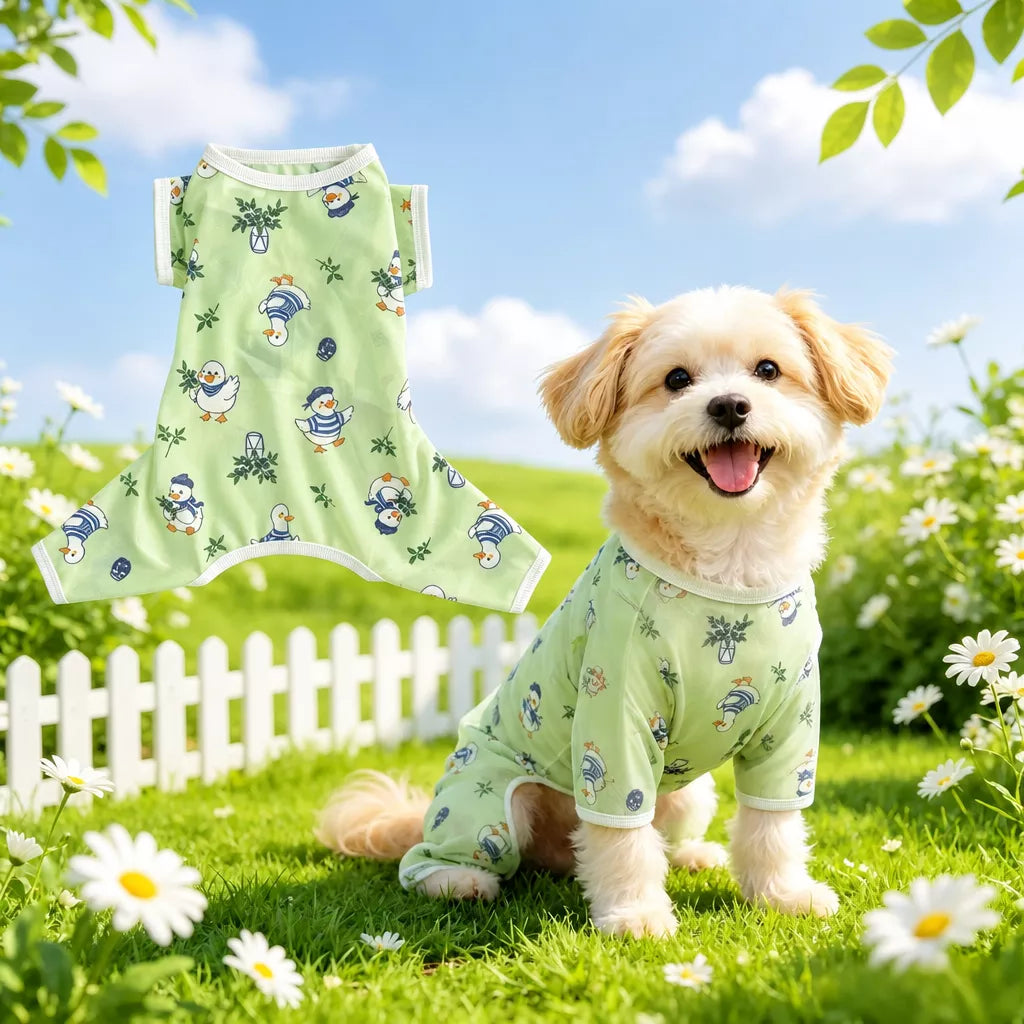 Lightweight Four-Leg Dog Shirt for Summer