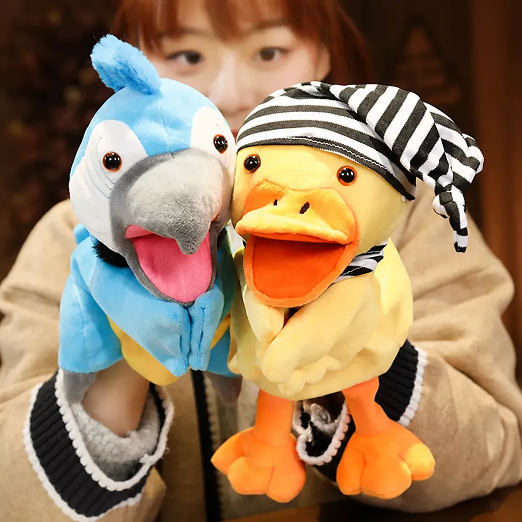 Plush Animal Hand Puppets for Pretend Play