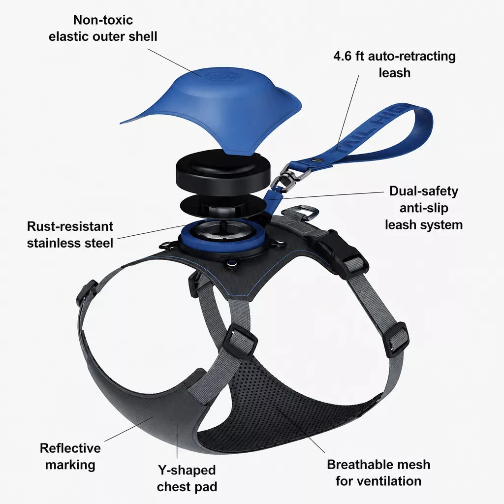 Nylon Dog Harness and Leash Set