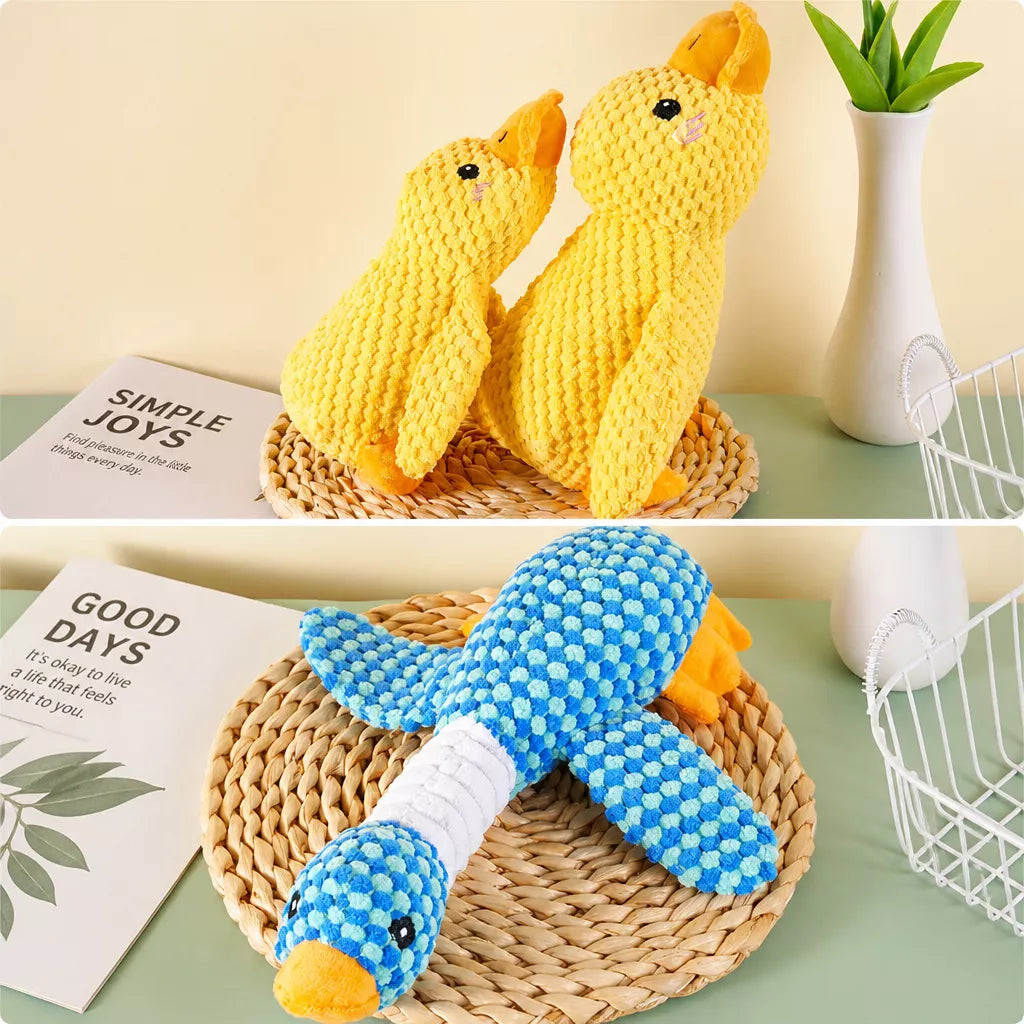 Plush Squeaky Pet Toy for Dogs and Cats – Assorted Animal Designs