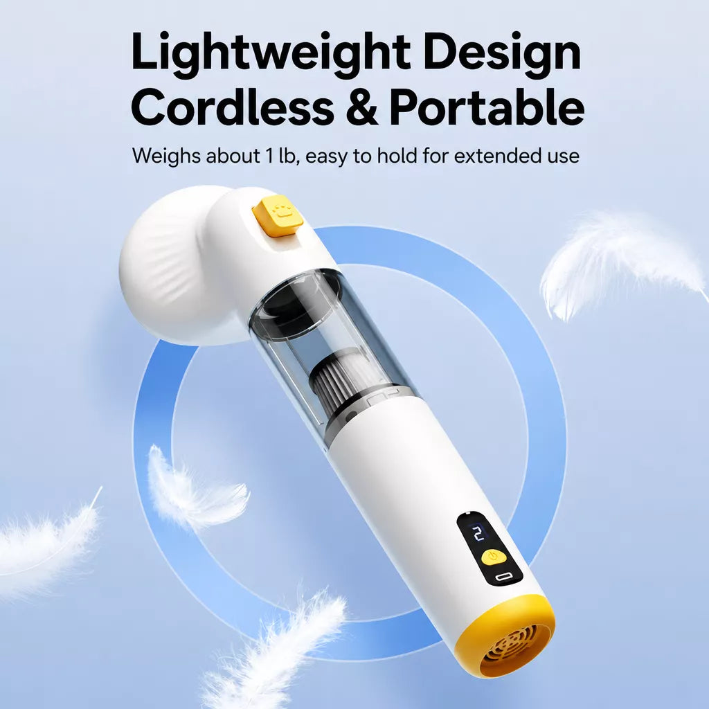Pet Grooming Vacuum and Dryer with Deshedding Brush