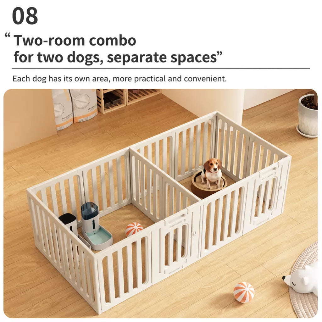 Indoor Pet Playpen with Door for Small Dogs