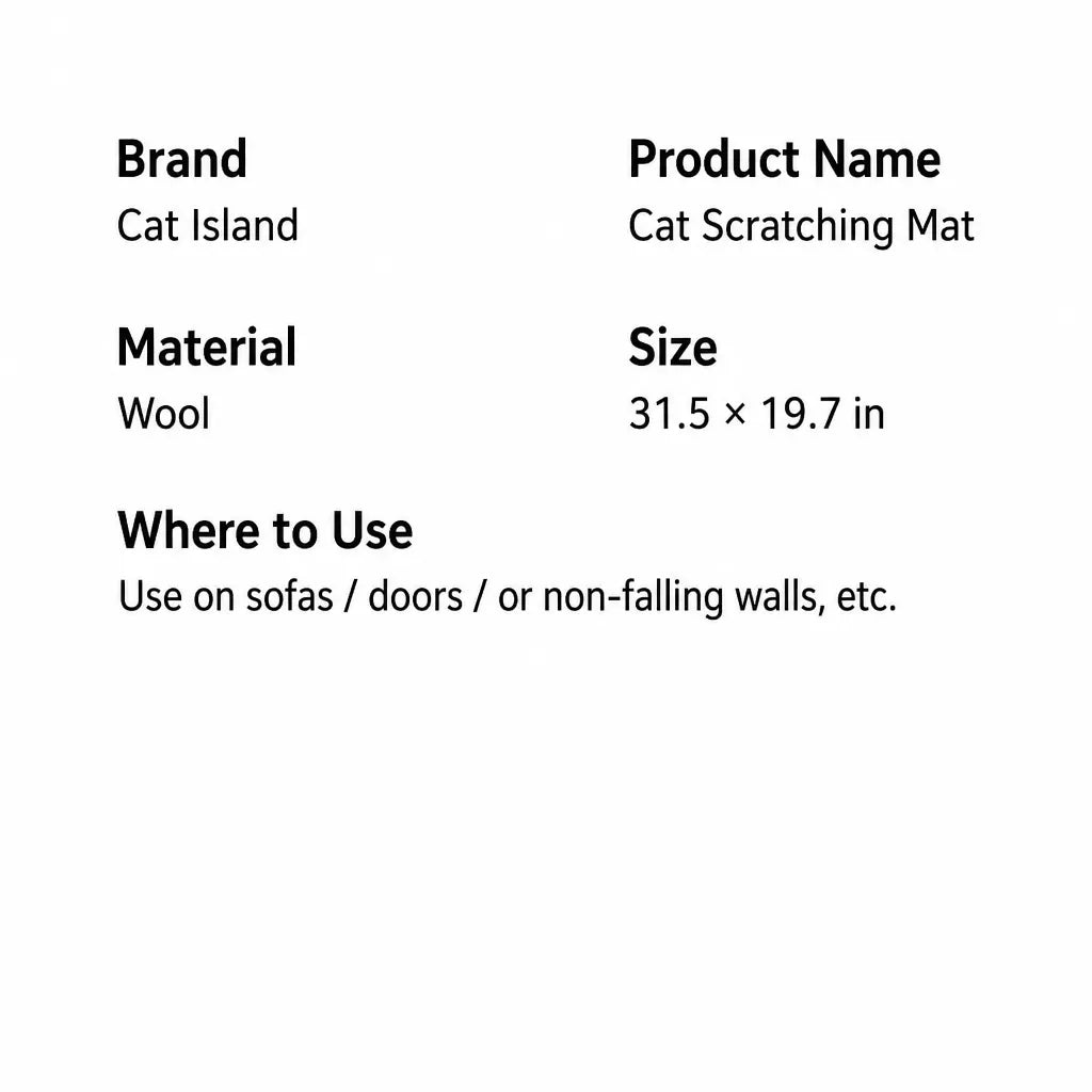 Self-Adhesive Wall Cat Scratcher Pad