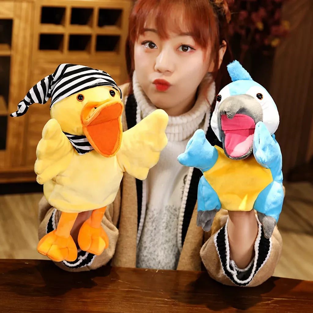 Plush Animal Hand Puppets for Pretend Play