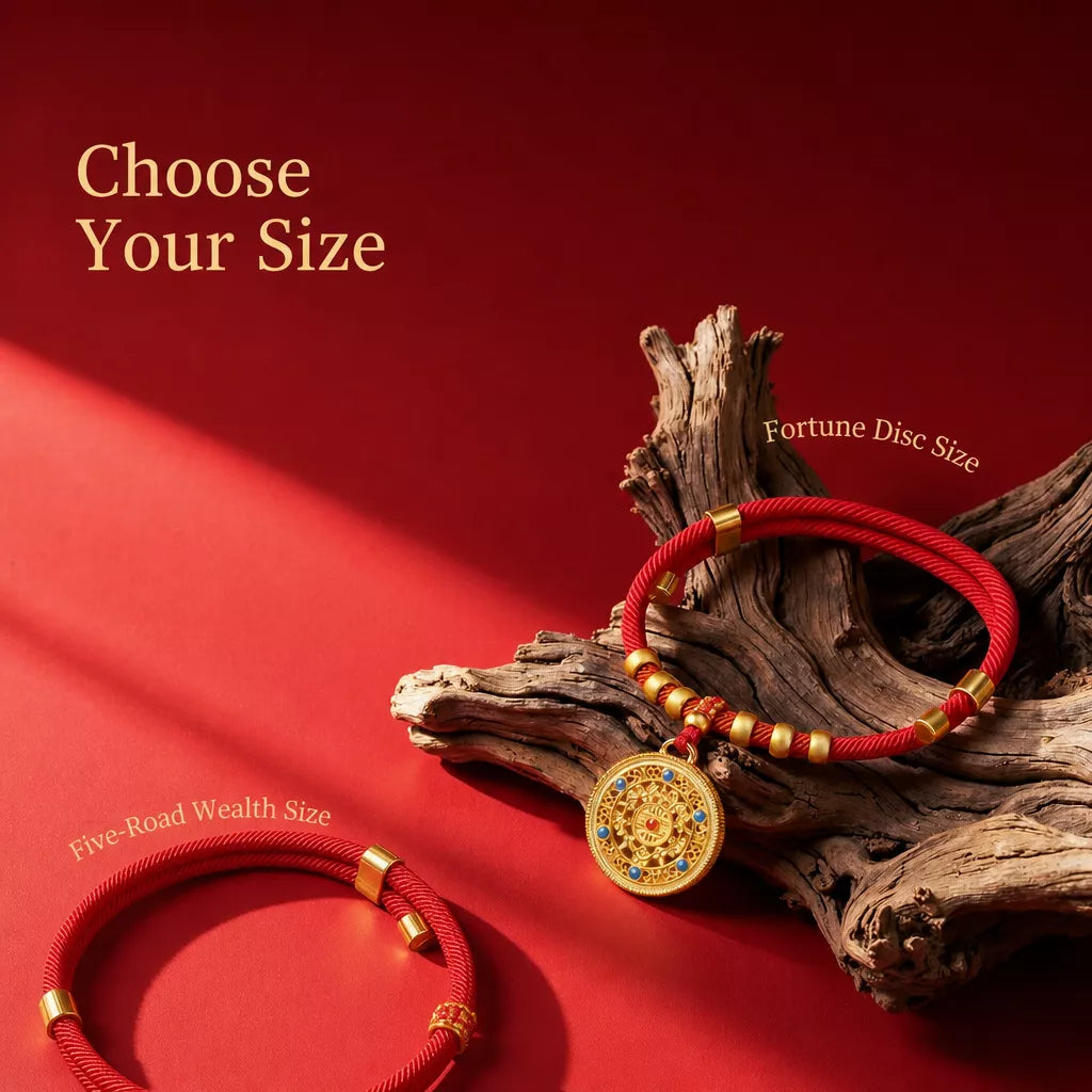 Red Chinese New Year Pet Collar with Decorative Copper Charm