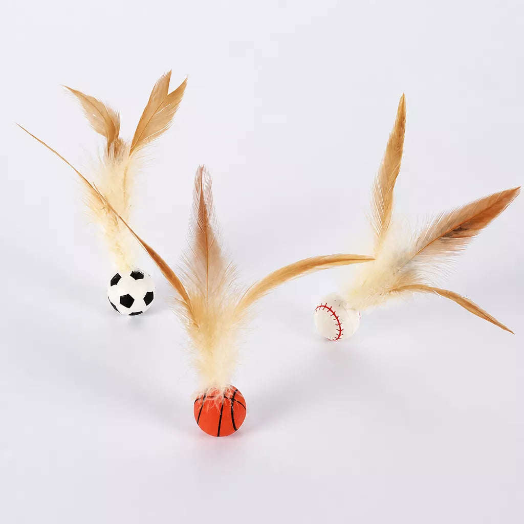 Cat Feather Ball Toy