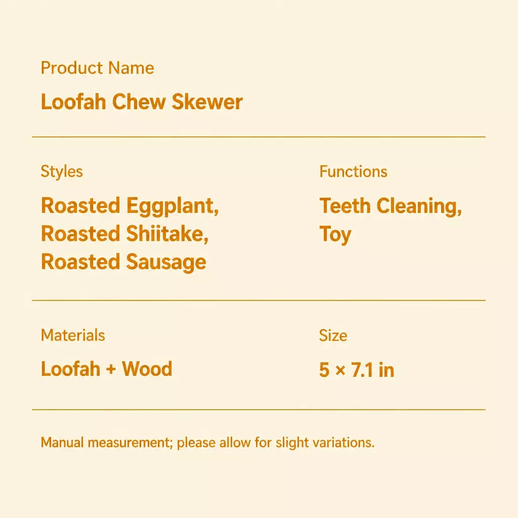 Natural Loofah Cat Toy with Catnip