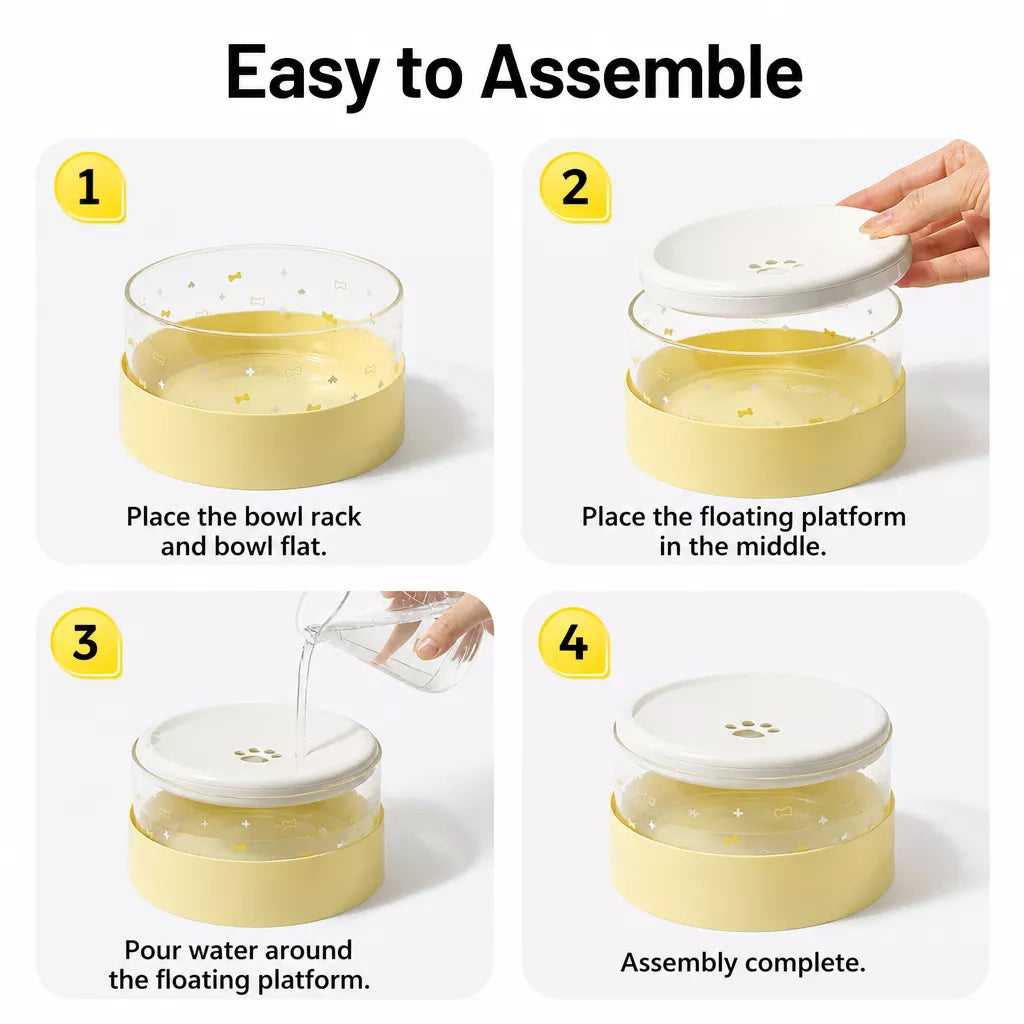 Floating Water Bowl for Cats and Dogs