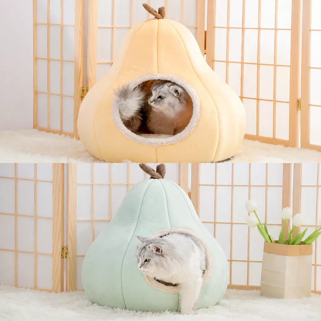 Enclosed Tent-Style Pet Bed for Cats and Small Dogs