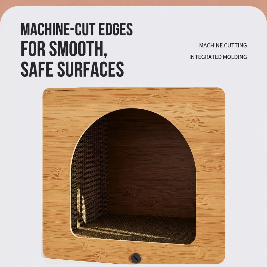 Corrugated Cardboard Cat Scratcher House