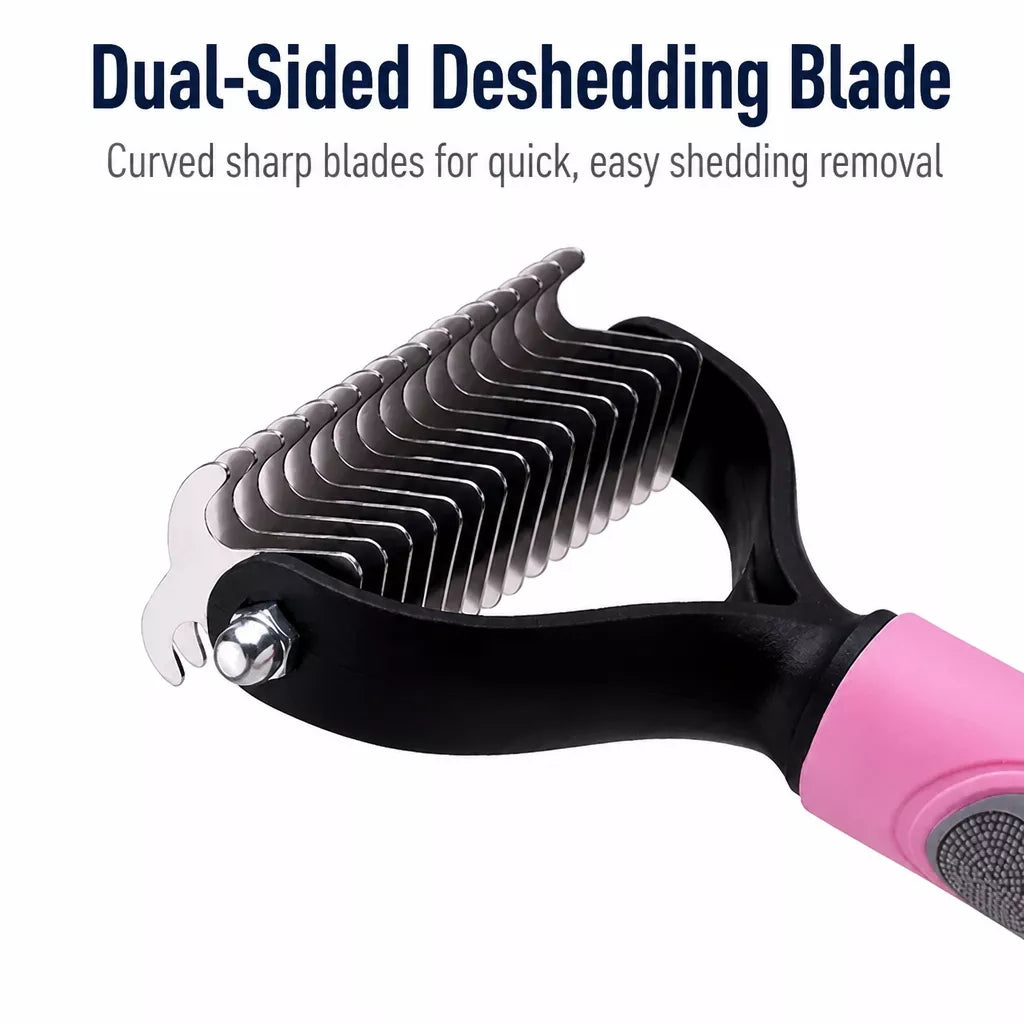 Double-Sided Detangling & Thinning Comb for Long-Haired Cats