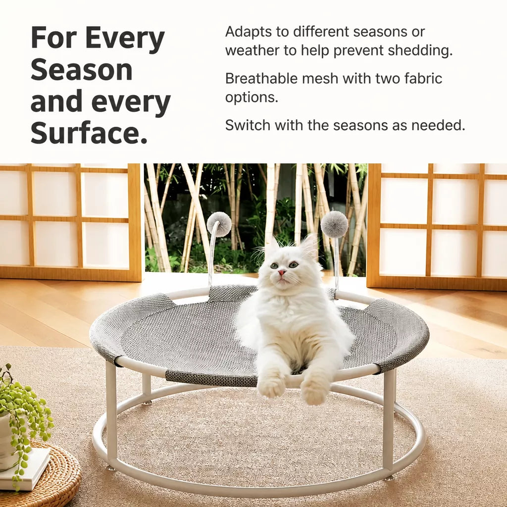 All-Season Cat Tower with Bed and Hammock