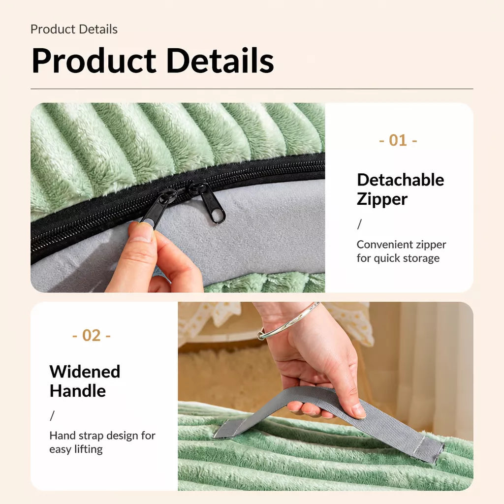 Enclosed Covered Pet Bed for Dogs and Cats