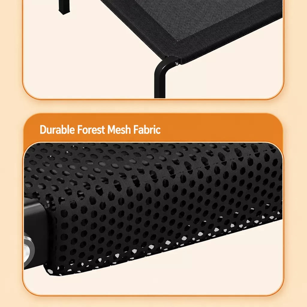 Elevated Pet Cot Bed with Removable Washable Nylon Cover