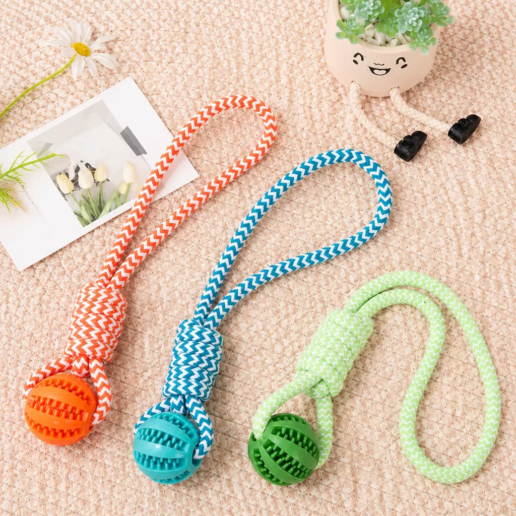 Knotted Rope Dog Toy for Tug, Fetch & Chew Play
