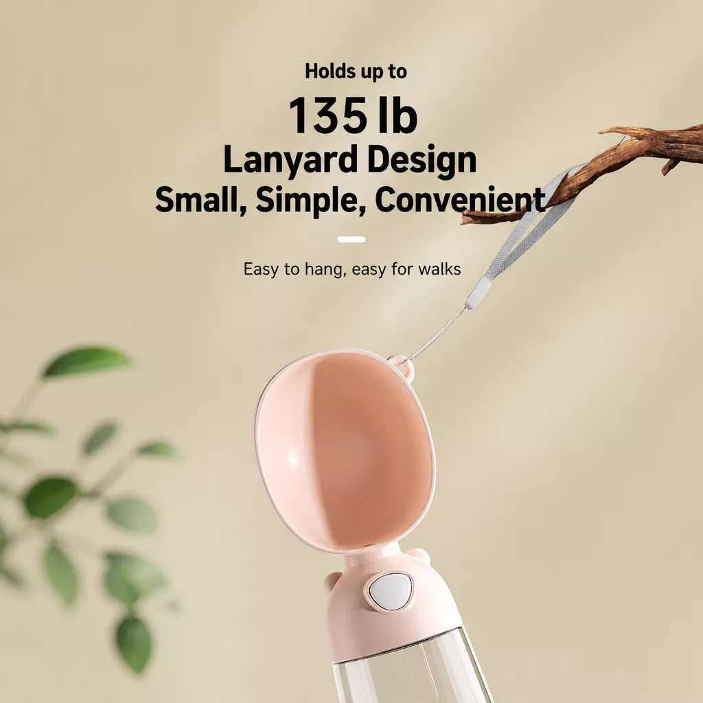 Portable Dog Water Bottle with Built-In Drinking Cup
