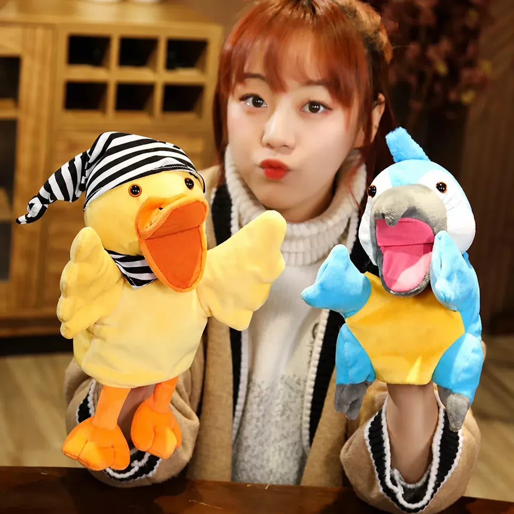 Plush Animal Hand Puppets for Pretend Play