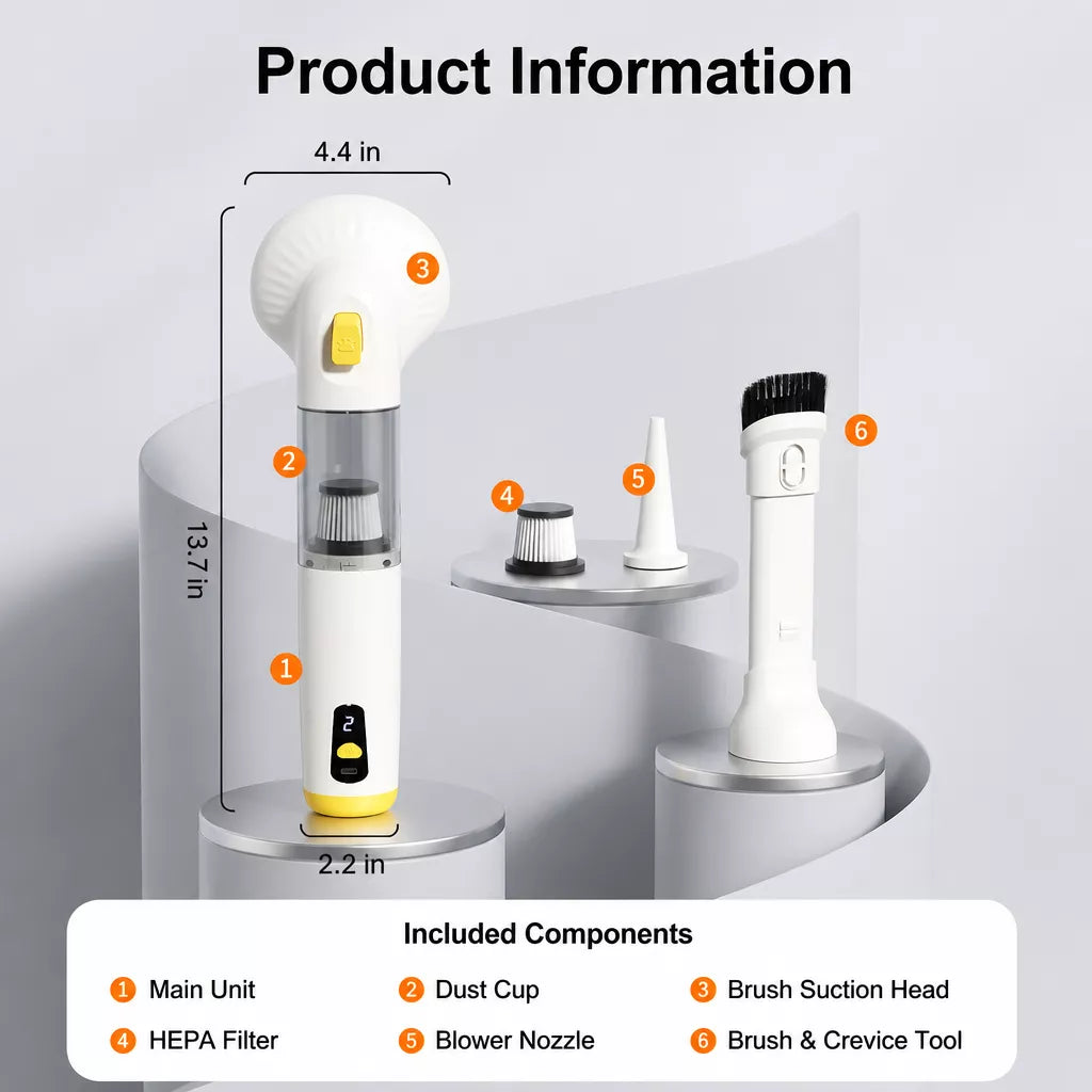 Pet Grooming Vacuum and Dryer with Deshedding Brush