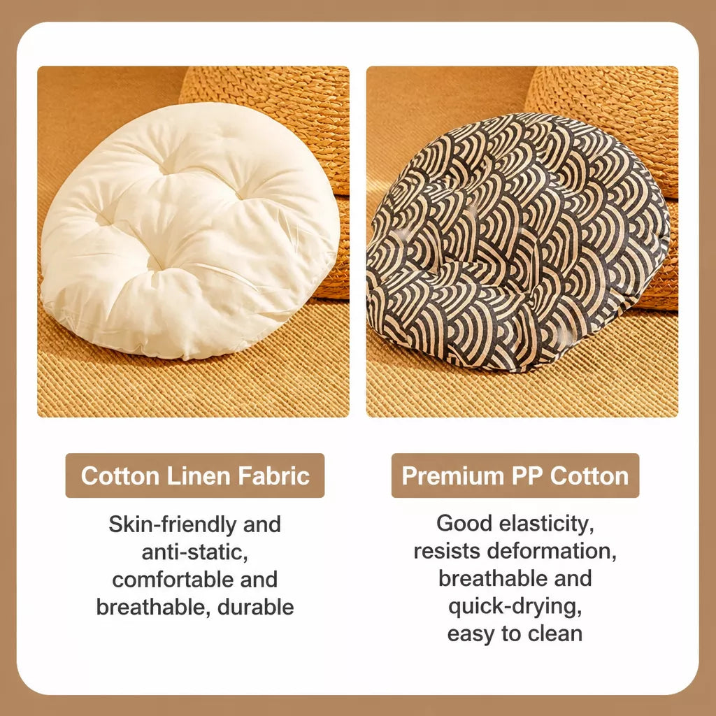 Woven Rattan Cat Bed with Cat-Ear Design