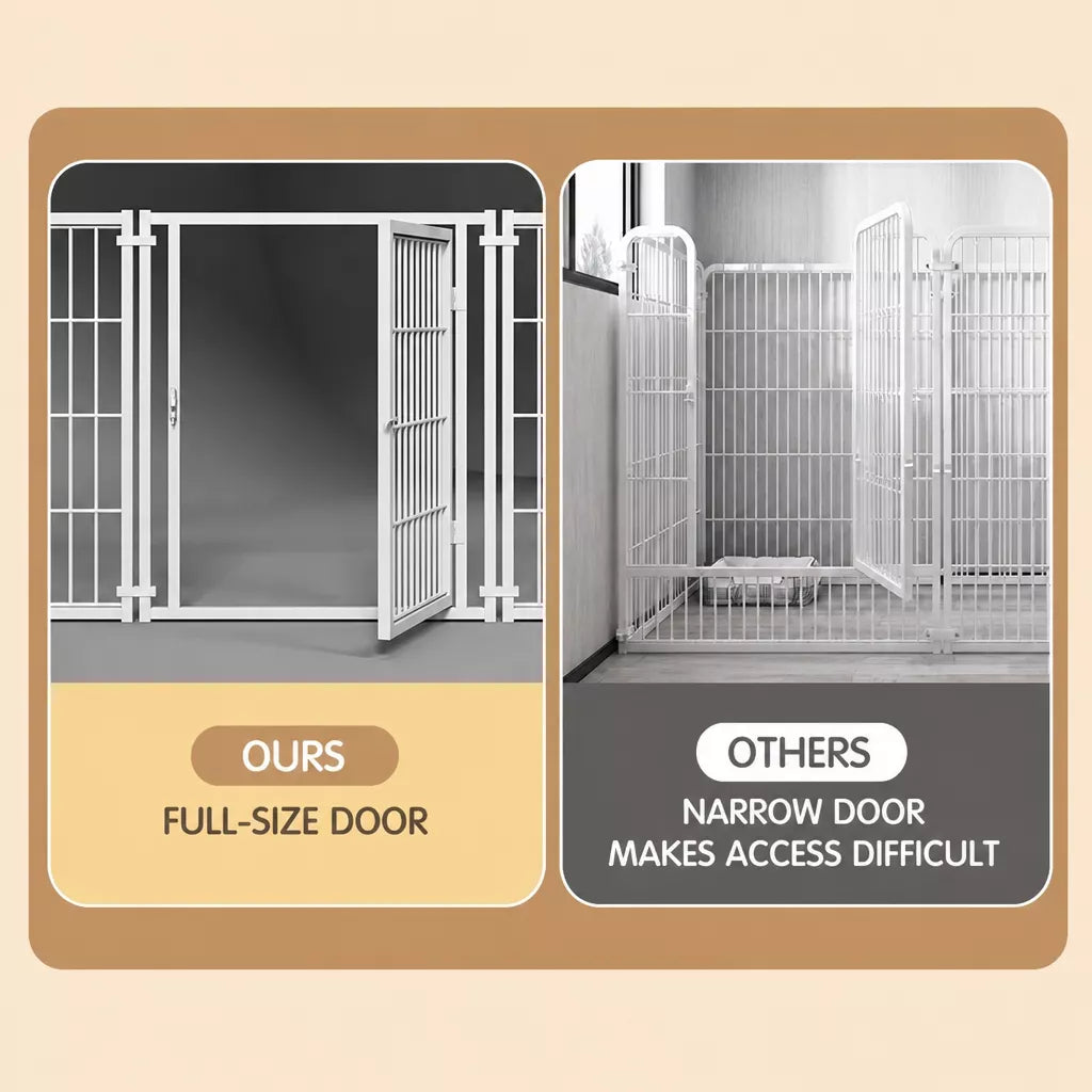 Covered Indoor Pet Playpen with Door